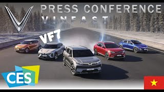 8K FULL Vinfast Press Conference at CES 2022  American Debut EV VF7  MORE [upl. by Vincents]