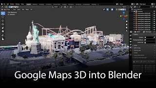 Google Maps 3D Data into Blender [upl. by Sennahoj]