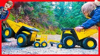 Toy Construction Trucks Tonka  Tough Compilation [upl. by Enoob]