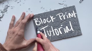 PRINTMAKING Tutorial  How To LINOCUT for Beginners Pt 2 [upl. by Karas]