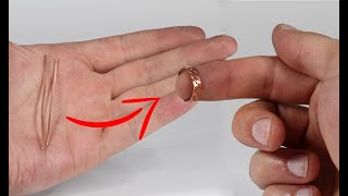 How to Make a Copper Wire Ring [upl. by Reiss907]