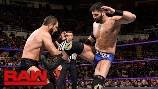 Austin Aries vs Ariya Daivari Raw March 13 2017 [upl. by Kenison865]