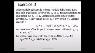 TD2 Cryptographie asymetrique [upl. by Airetas150]