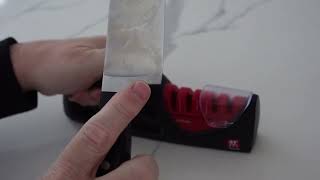 Will the ZWILLING KNIFE SHARPENER Actually Sharpen Knives [upl. by Eelydnarb634]