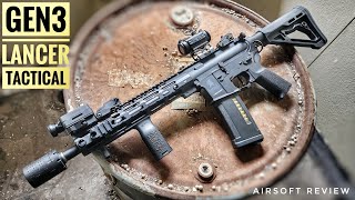 AIRSOFT REVIEW  Lancer Tactical Gen3 10quot Mlok M4 AEG [upl. by Aurore]