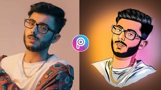 PicsArt cartoon photo editing kaise kare  Cartoon photo kaise banaye picsArt me [upl. by Ekal]