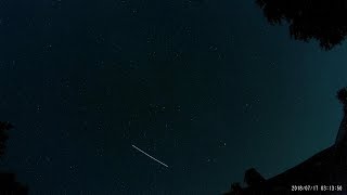 2018 Meteorschauer JuliPhoeniziden glühende Wolken Meteor Shower July Phoenicids glowing [upl. by Vidda]