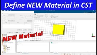 How to Define New Material in CST [upl. by Delaryd]