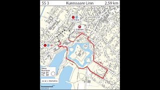 Saaremaa Rally 2023  SS3 Kuressaare Linn  Cramo [upl. by Ahsekim290]