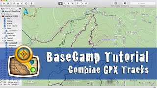 How to combine GPX tracks in Garmin BaseCamp [upl. by Lehcim275]