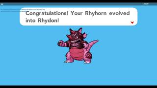 Pokemon Brick Bronze  Pink Rhyhorn  Rhyperior Evolution [upl. by Aicilyhp]