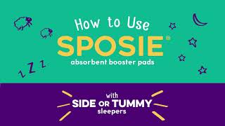 How To Use Sposie Booster Pads for Tummy and Side Sleepers A step by step guide [upl. by Neicul]