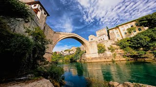 4K  Mostar Old Bridge Stari Most  Bosnia and Herzegovina [upl. by Llemor61]