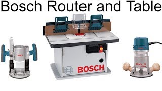 Bosch RA1171 Router Table and Bosch 1617EVSPK Router Preview first look and use [upl. by Trudy329]