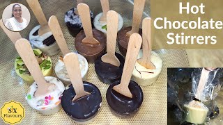 HOT CHOCOLATE STIRRER  CHOCOLATE STIRRER SPOON CHOCOLATE MILKSHAKE STIRRER  SIX FLAVOURS KITCHEN [upl. by Larkins401]