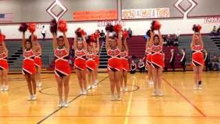 Pom routine Teton high school cheer team [upl. by Aicilaf]