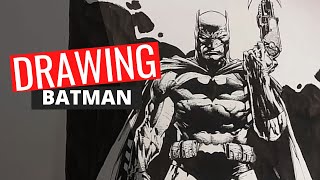 Drawing of Batman with narration [upl. by Theurich69]