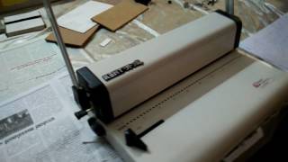 Spiral Binding Machine  KENT FC 777  Liver adjustment [upl. by Rafael880]