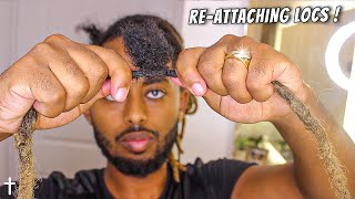 How To Reattach Dreadlocks INSTANTLY  YOU MUST WATCH THIS [upl. by Yssirk175]