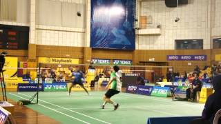 Selangor Badminton Open 2012 4  MS D1 R2 Zulfadi Vs Ng Sun Ly [upl. by Neelram]