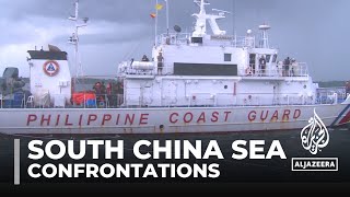 South China Sea tensions Confrontation between China and Philippines [upl. by Larret]