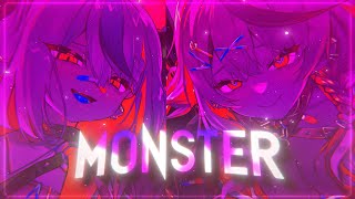 Nightcore  Monster Lyrics [upl. by Harrow670]