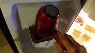 Free Fix All GE Frozen Clogged Water Line Within 5 Minutes DIY Refrigerator Full HD 2017 [upl. by Taimi]