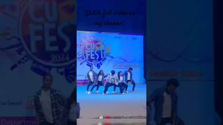 group dance ll Cu Fest ll Chandigarh University ll hip hop ll chandigarhuniversitycampus cufest [upl. by Airdnax]