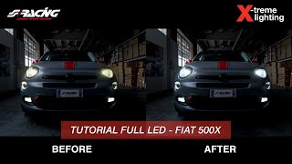 Fiat 500X  Installazione Full LED Conversion  Tutorial  Simoni Racing [upl. by Jenna]