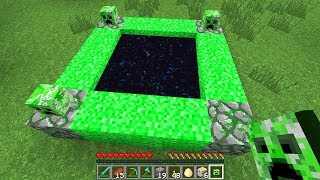 COMO HACER UN PORTAL A LA DIMENSIÓN DEL CREEPER  MINECRAFT VIDEOS [upl. by Haskell354]