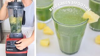 3 INGREDIENT GREEN SMOOTHIE  fast  easy healthy smoothie recipe perfect for beginners [upl. by Haerdna]