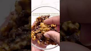 Quick Candied Walnuts Recipe [upl. by Nonnahsal]