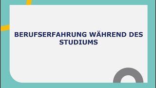 Berufserfahrung während des Studiums l Goethe B2 Präsentation I Teil 1 I Prüfungsvorbereitung [upl. by Ailedamla]