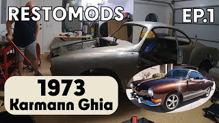 1973 Karmann Ghia Restoration  Episode 1 [upl. by Kerek]