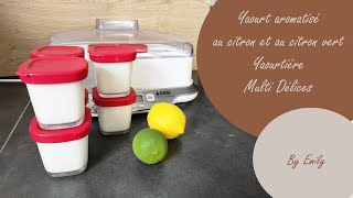 YAOURTIERE MULTI DELICES  Recette Yaourts aux citrons [upl. by Darn4]