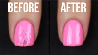 How to FIX Smudged Nail Polish 5 ways  KELLI MARISSA [upl. by Elbys]