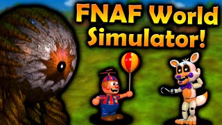 We find LOLBIT  FNAF World Simulator  Part 2 [upl. by Fortuna134]