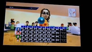 Wii Sports Bowling 4 Players All Perfect Games [upl. by Berners]