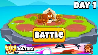 My FIRST Clan War in Bloons TD Battles 2 [upl. by Ayiram122]