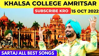 Satinder sartaj live show khalsa college amritsar  Magical performance  Sartaj live  sartaj [upl. by Ailime903]