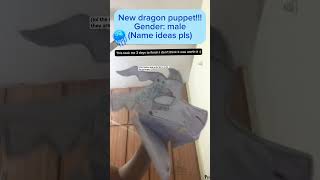 •NEW DRAGON PUPPET• Don’t copy art drawing antifurry paperdragons dragons voidwing [upl. by Gardie]