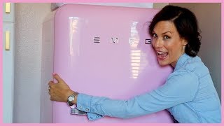 Pink SMEG Retro Refrigerator Review amp Tips [upl. by Barmen]