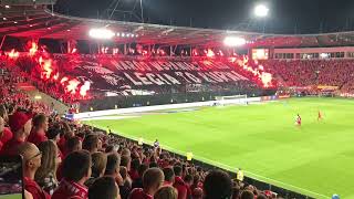 Widzew Łódź  Legia Warszawa 12082022  Oprawa Widzewa [upl. by Eesyak]