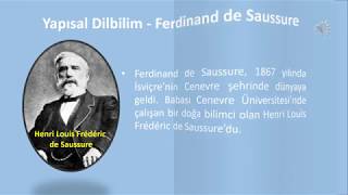 Yapısal Dilbilim Ferdinand de Saussure [upl. by Kaitlin]