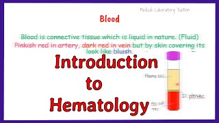 introduction to hematology  what is hematology [upl. by Callery178]