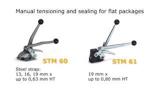 STRAPEX STM 60 Hand Tools for Steel Strapping [upl. by Killarney500]