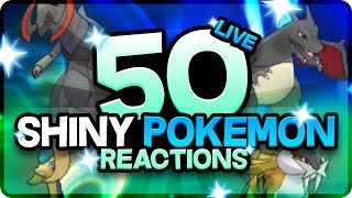 50 HYPE SHINY POKEMON REACTIONS Pokemon Shiny Montage 250 Shinies Before Pokemon Sun and Moon [upl. by Leid]