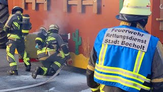 Brand auf dem Rosenmontagszug 2024 in Bocholt [upl. by Narut828]