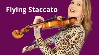 FLYING STACCATO Violin Bowing Technique [upl. by Cahan]