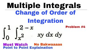 14 Change of Order of Integration  Concept amp Problem4  MULTIPLE INTEGRALS  Most Important [upl. by Aissat]